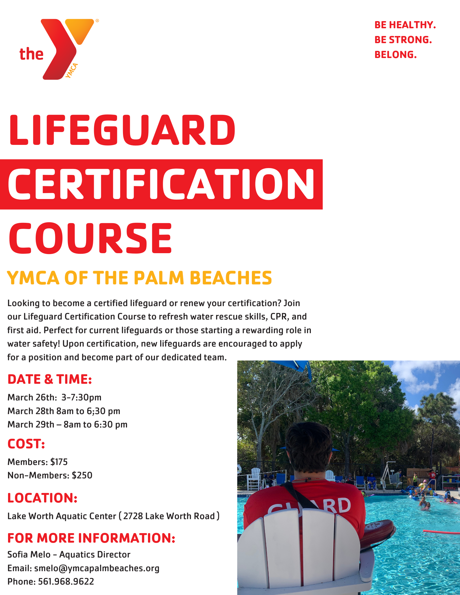 Lifeguarding Course Flyer