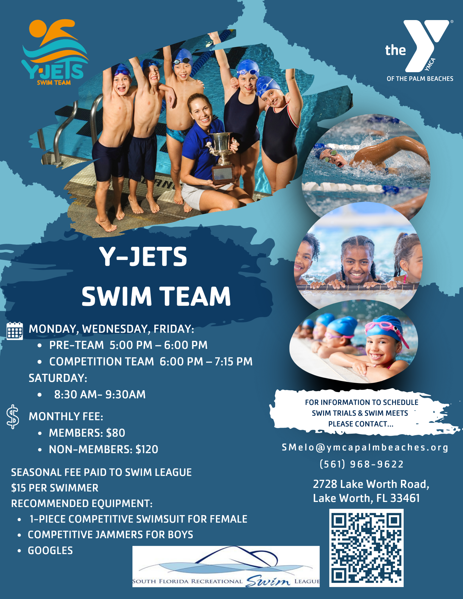 Y-Jets Swim Team Flyer